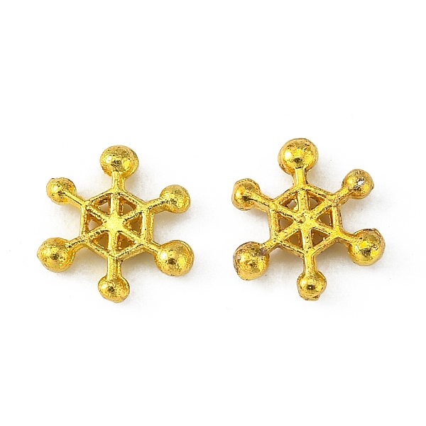 PandaHall Alloy Cabochons, Snowflake, for Christmas Day, Golden, 8mm Alloy Snowflake
PandaHall Alloy Cabochons, Snowflake, for Christmas Day, Golden, 8mm Alloy Snowflake
