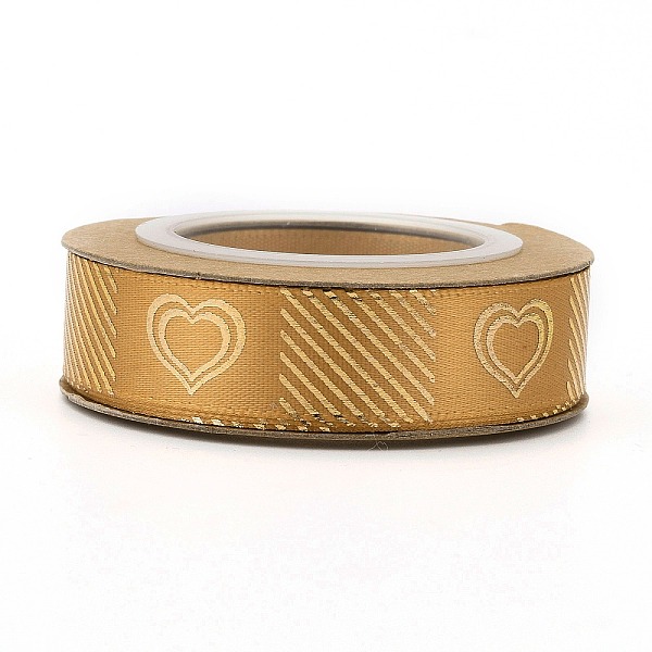 PandaHall Polyester Ribbons, Single Face Golden Hot Stamping, for Gifts Wrapping, Party Decoration, Heart Pattern, Sandy Brown, 5/8 inch...
PandaHall Polyester Ribbons, Single Face Golden Hot Stamping, for Gifts Wrapping, Party Decoration, Heart Pattern, Sandy Brown, 5/8 inch...