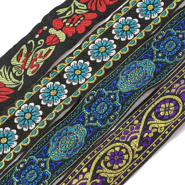PandaHall Ethnic Style Polyester Embroidery Ribbons, Jacquard Ribbon for Clothing Decoration, Mixed Color, 1-1/8~1-3/8 inch(28~35mm), about..., Multicolor
PandaHall Ethnic Style Polyester Embroidery Ribbons, Jacquard Ribbon for Clothing Decoration, Mixed Color, 1-1/8~1-3/8 inch(28~35mm), about..., Multicolor