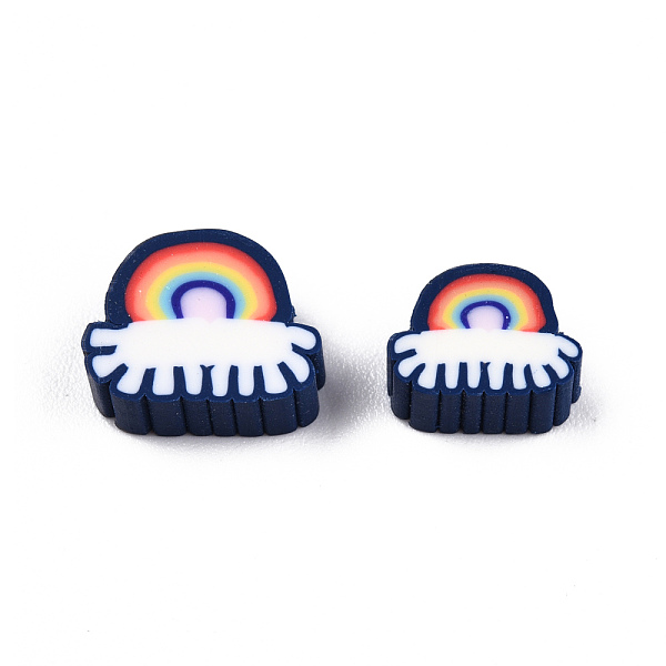 PandaHall Handmade Polymer Clay Beads, Rainbow, Prussian Blue, 6~9x8~11x4mm, Hole: 1.6mm Polymer Clay Rainbow
PandaHall Handmade Polymer Clay Beads, Rainbow, Prussian Blue, 6~9x8~11x4mm, Hole: 1.6mm Polymer Clay Rainbow