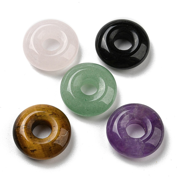 PandaHall Natural Gemstone Pendants, Donut/Pi Disc Charms, 18~18.5x6mm, Hole: 5.5~6mm Mixed Stone Donut
PandaHall Natural Gemstone Pendants, Donut/Pi Disc Charms, 18~18.5x6mm, Hole: 5.5~6mm Mixed Stone Donut