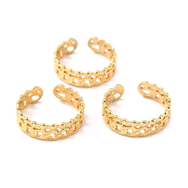 PandaHall Ion Plating(IP) 304 Stainless Steel Finger Rings, Cuff Rings, Long-Lasting Plated, Golden, US Size 7 1/4(17.5mm), 6mm 304...
PandaHall Ion Plating(IP) 304 Stainless Steel Finger Rings, Cuff Rings, Long-Lasting Plated, Golden, US Size 7 1/4(17.5mm), 6mm 304...