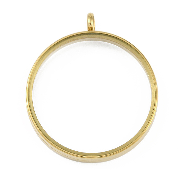 PandaHall Ion Plating(IP) 304 Stainless Stee Locket Pendants, with Glass, Flat Round Charm, Real 18K Gold Plated, 46x39x6mm, Hole: 5mm 304...
PandaHall Ion Plating(IP) 304 Stainless Stee Locket Pendants, with Glass, Flat Round Charm, Real 18K Gold Plated, 46x39x6mm, Hole: 5mm 304...