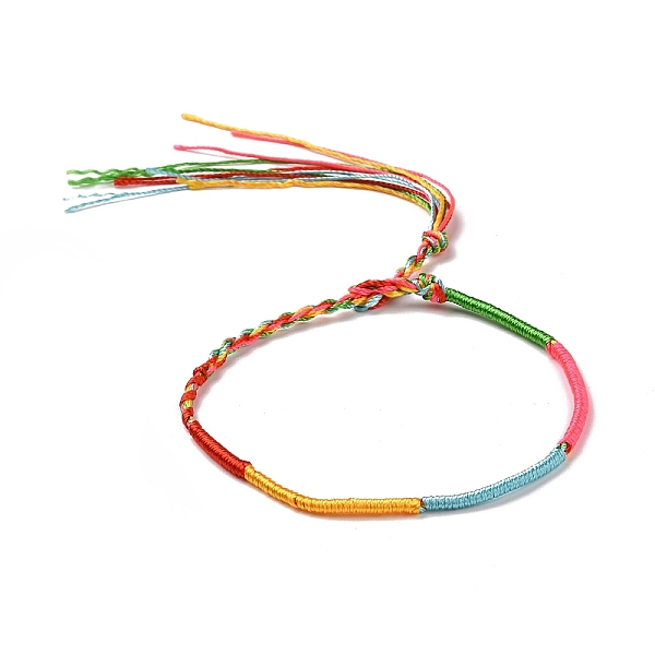 PandaHall Polyester Braided String Cord Bracelet, Adjustable Friendship Bracelet for Men Women, Colorful, 14~14-1/8 inch(35.5~36cm)...
PandaHall Polyester Braided String Cord Bracelet, Adjustable Friendship Bracelet for Men Women, Colorful, 14~14-1/8 inch(35.5~36cm)...