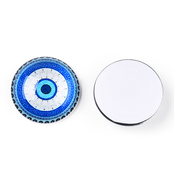 PandaHall Glass Cabochons, Half Round with Eye, Dodger Blue, 20x6.5mm Glass Half Round
PandaHall Glass Cabochons, Half Round with Eye, Dodger Blue, 20x6.5mm Glass Half Round