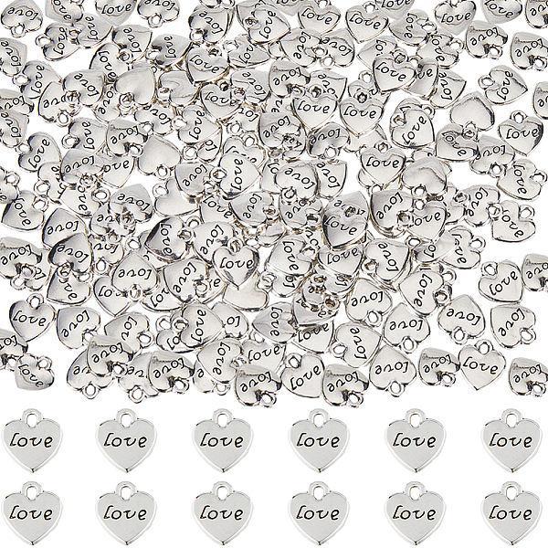 PandaHall SUNNYCLUE 200Pcs Tibetan Style Alloy Charms, Lead Free & Cadmium Free, Heart with Word Love, Antique Silver, 11x10x1.5mm, Hole...
PandaHall SUNNYCLUE 200Pcs Tibetan Style Alloy Charms, Lead Free & Cadmium Free, Heart with Word Love, Antique Silver, 11x10x1.5mm, Hole...