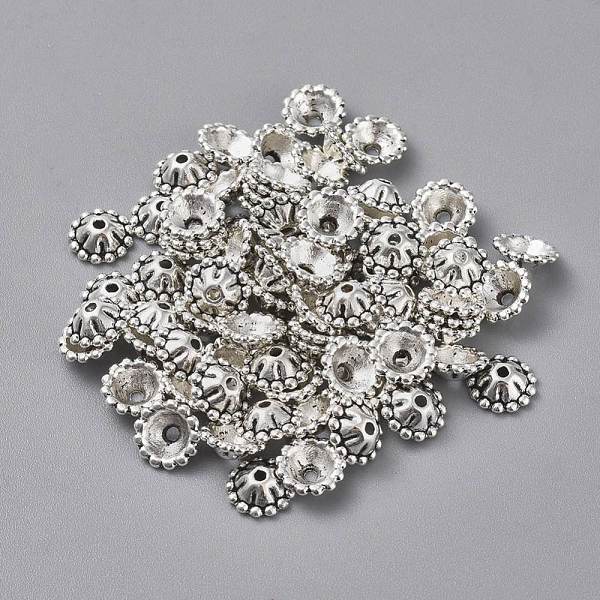 PandaHall Tibetan Silver Bead Caps, Lead Free & Cadmium Free, Cone, Antique Silver, about 8mm in diameter, 4mm high, Hole: 2mm Alloy
PandaHall Tibetan Silver Bead Caps, Lead Free & Cadmium Free, Cone, Antique Silver, about 8mm in diameter, 4mm high, Hole: 2mm Alloy