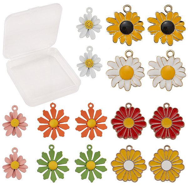 PandaHall SUNNYCLUE Alloy Pendants, Spray Painted/with Enamel, Flower and Daisy, Mixed Color, 7.4x7.2x1.7cm, 16pcs/box Alloy+Enamel Flower..., Multicolor
PandaHall SUNNYCLUE Alloy Pendants, Spray Painted/with Enamel, Flower and Daisy, Mixed Color, 7.4x7.2x1.7cm, 16pcs/box Alloy+Enamel Flower..., Multicolor