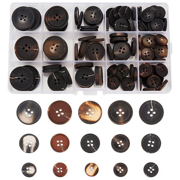 PandaHall GOMAKERER 120 Pcs 15 Styles Sewing Buttons, Mixed Color 4-Hole Round Buttons Suit Coats Resin Button Craft Buttons with Box for..., Multicolor
PandaHall GOMAKERER 120 Pcs 15 Styles Sewing Buttons, Mixed Color 4-Hole Round Buttons Suit Coats Resin Button Craft Buttons with Box for..., Multicolor
