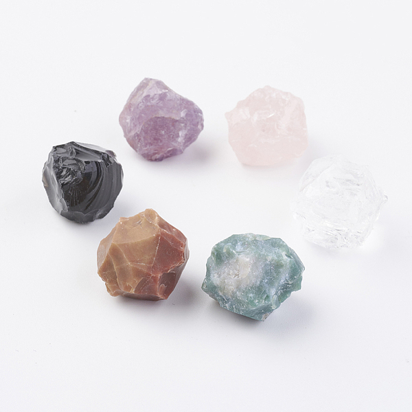 PandaHall Rough Raw Natural Gemstone Home Display Decorations, Nuggets, 12~24x11~24x9~22mm Mixed Stone Nuggets Multicolor
PandaHall Rough Raw Natural Gemstone Home Display Decorations, Nuggets, 12~24x11~24x9~22mm Mixed Stone Nuggets Multicolor