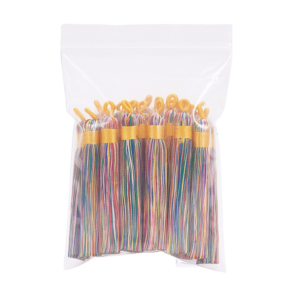 PandaHall Polyester Tassel Big Pendants Decoration, Colorful, 80~90x8.5~9mm, Hole: 4x6mm Polyester
PandaHall Polyester Tassel Big Pendants Decoration, Colorful, 80~90x8.5~9mm, Hole: 4x6mm Polyester