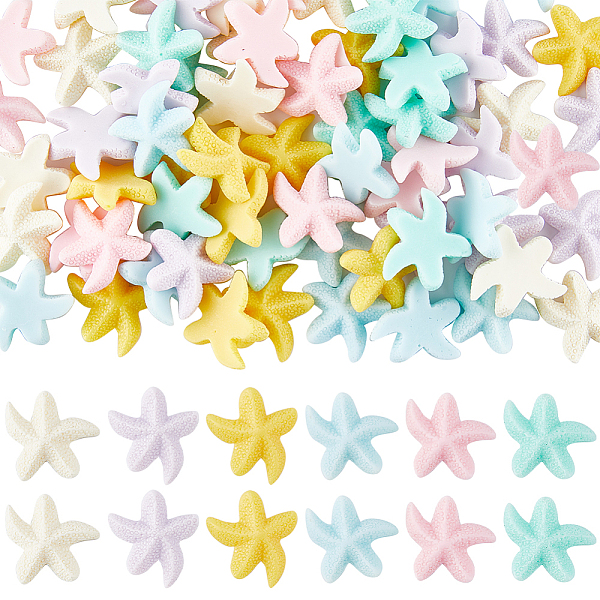 PandaHall SUNNYCLUE 72Pcs 6 Colors Opaque Resin Cabochons, Starfish, Mixed Color, 21x24x6.5mm, 12pcs/color Resin Starfish Multicolor
PandaHall SUNNYCLUE 72Pcs 6 Colors Opaque Resin Cabochons, Starfish, Mixed Color, 21x24x6.5mm, 12pcs/color Resin Starfish Multicolor