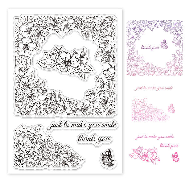 PandaHall PVC Plastic Stamps, for DIY Scrapbooking, Photo Album Decorative, Cards Making, Stamp Sheets, Floral Pattern, 16x11x0.3cm Plastic...
PandaHall PVC Plastic Stamps, for DIY Scrapbooking, Photo Album Decorative, Cards Making, Stamp Sheets, Floral Pattern, 16x11x0.3cm Plastic...
