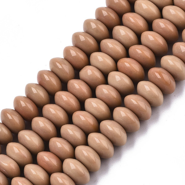 PandaHall Opaque Glass Beads Strands, Two Tone, Rondelle, Peru, 8.5x5mm, Hole: 1.2mm, about 91~95pcs/strand, 15-3/4 inch~16-1/8 inch..., Brown
PandaHall Opaque Glass Beads Strands, Two Tone, Rondelle, Peru, 8.5x5mm, Hole: 1.2mm, about 91~95pcs/strand, 15-3/4 inch~16-1/8 inch..., Brown
