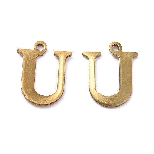 PandaHall 304 Stainless Steel Alphabet Charms, Antique Bronze, Letter.U, 12x9.5x1mm, Hole: 1mm 304 Stainless Steel Letter U
PandaHall 304 Stainless Steel Alphabet Charms, Antique Bronze, Letter.U, 12x9.5x1mm, Hole: 1mm 304 Stainless Steel Letter U