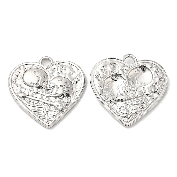 PandaHall 304 Stainless Steel Pendants, Textured, Heart with Skull Charm, Stainless Steel Color, 20x20.5x2mm, Hole: 2.5mm 304 Stainless...
PandaHall 304 Stainless Steel Pendants, Textured, Heart with Skull Charm, Stainless Steel Color, 20x20.5x2mm, Hole: 2.5mm 304 Stainless...