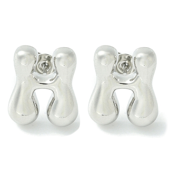 PandaHall Rack Plating Brass Earrings, Cadmium Free & Lead Free, Long-Lasting Plated, Stud Earrings, Alphabet, Platinum, Letter H, 14x12mm...
PandaHall Rack Plating Brass Earrings, Cadmium Free & Lead Free, Long-Lasting Plated, Stud Earrings, Alphabet, Platinum, Letter H, 14x12mm...