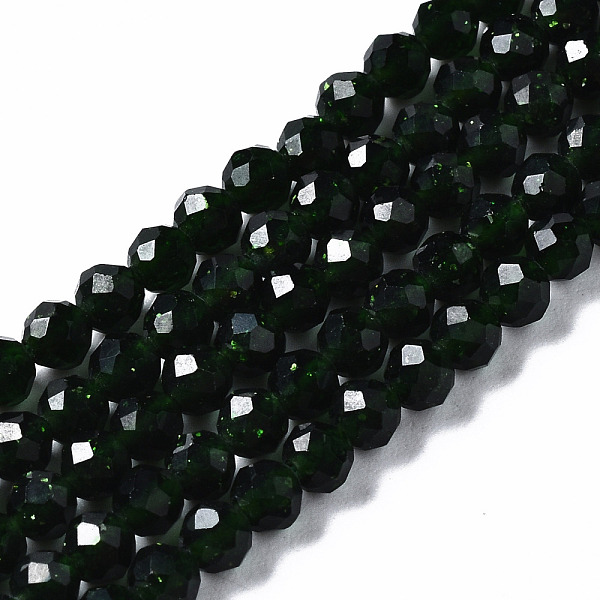 PandaHall Synthetic Green Goldstone Beads Strands, Round, Faceted, 3mm, Hole: 0.6mm, about 129pcs/strand, 15.04 inch(38.2cm) Green Goldstone...
PandaHall Synthetic Green Goldstone Beads Strands, Round, Faceted, 3mm, Hole: 0.6mm, about 129pcs/strand, 15.04 inch(38.2cm) Green Goldstone...