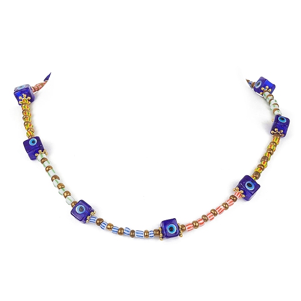 PandaHall Evil Eye Lampwork & Glass Seed Beaded Necklace for Women, Colorful, 20.35 inch(51.7cm) Lampwork Multicolor
PandaHall Evil Eye Lampwork & Glass Seed Beaded Necklace for Women, Colorful, 20.35 inch(51.7cm) Lampwork Multicolor