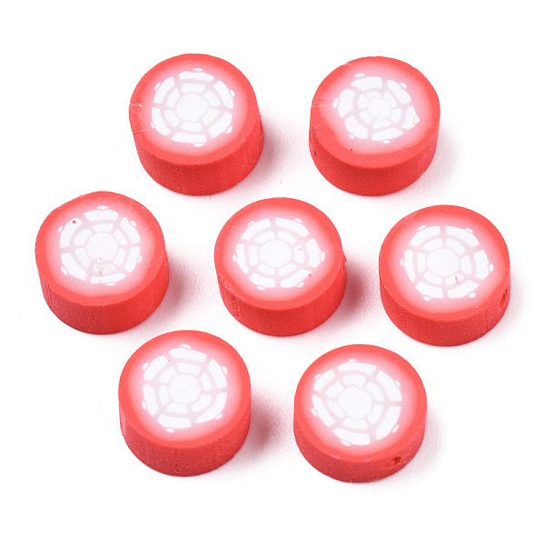 PandaHall Handmade Polymer Clay Beads, Christmas Style, Flat Round with Snowflake, Red, 9x4~5mm, Hole: 1.5mm Polymer Clay Flat Round Red
PandaHall Handmade Polymer Clay Beads, Christmas Style, Flat Round with Snowflake, Red, 9x4~5mm, Hole: 1.5mm Polymer Clay Flat Round Red