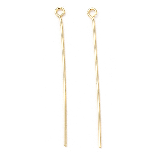 PandaHall Brass Eye Pins, Real 18K Gold Plated, 45x3x0.8mm, Hole: 1.8mm, Pin: 0.7mm Brass
PandaHall Brass Eye Pins, Real 18K Gold Plated, 45x3x0.8mm, Hole: 1.8mm, Pin: 0.7mm Brass