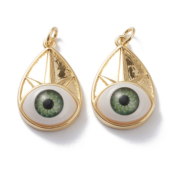 PandaHall Brass Pendants, with Acrylic and Jump Rings, Real 18K Gold Plated, Eye, Long-Lasting Plated, Green, 24.5x16x7.5mm, Hole: 3mm, Jump...
PandaHall Brass Pendants, with Acrylic and Jump Rings, Real 18K Gold Plated, Eye, Long-Lasting Plated, Green, 24.5x16x7.5mm, Hole: 3mm, Jump...