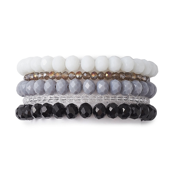 PandaHall 5Pcs 5 Styles Faceted Round Glass Beaded Stretch Bracelet Sets, Stackable Bracelets for Women Men, Mixed Color, 2~2-1/8 inch..., Multicolor
PandaHall 5Pcs 5 Styles Faceted Round Glass Beaded Stretch Bracelet Sets, Stackable Bracelets for Women Men, Mixed Color, 2~2-1/8 inch..., Multicolor