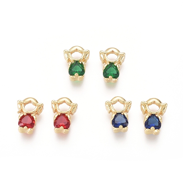 PandaHall Golden Plated Brass Charms, with Cubic Zirconia, Girl, Mixed Color, 11x8x3.5mm, Hole: 1x2.5mm Brass+Cubic Zirconia Human..., Multicolor
PandaHall Golden Plated Brass Charms, with Cubic Zirconia, Girl, Mixed Color, 11x8x3.5mm, Hole: 1x2.5mm Brass+Cubic Zirconia Human..., Multicolor