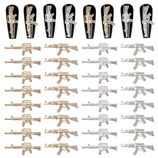 PandaHall CRASPIRE Gun Nail Charms 32Pcs 4 Style 3D Nail Charms with Rhinestones Gun Nail Art Charms Accessories for DIY Nails Art..., Clear
PandaHall CRASPIRE Gun Nail Charms 32Pcs 4 Style 3D Nail Charms with Rhinestones Gun Nail Art Charms Accessories for DIY Nails Art..., Clear