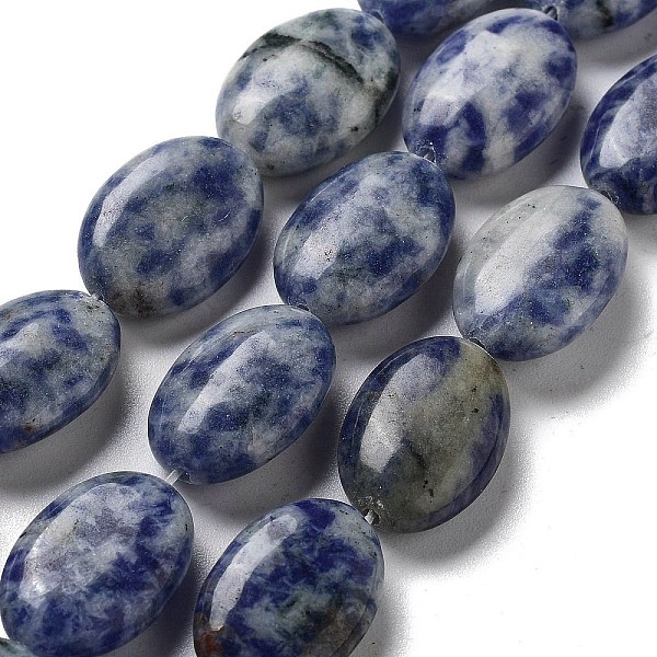 PandaHall Natural Blue Spot Jasper Beads Strands, Flat Oval, 18~18.5x13~13.5x6~6.5mm, Hole: 1.2mm, about 11pcs/strand, 7.76 inch(19.7cm)...
PandaHall Natural Blue Spot Jasper Beads Strands, Flat Oval, 18~18.5x13~13.5x6~6.5mm, Hole: 1.2mm, about 11pcs/strand, 7.76 inch(19.7cm)...