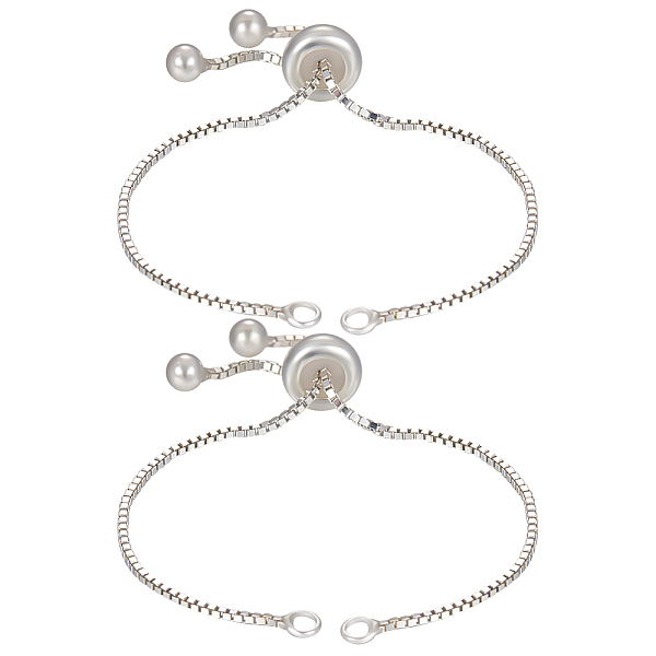 PandaHall Beebeecraft 2Pcs 925 Sterling Silver Chain Link Bracelet Making, Slider Bracelets Making, Silver, 4-3/4 inch(12cm), Hole: 2mm...
PandaHall Beebeecraft 2Pcs 925 Sterling Silver Chain Link Bracelet Making, Slider Bracelets Making, Silver, 4-3/4 inch(12cm), Hole: 2mm...