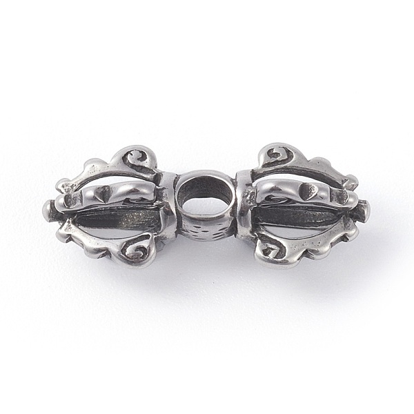 PandaHall 316 Surgical Stainless Steel Beads, Dorje Vajra, Antique Silver, 22x9x8.5mm, Hole: 2.3x2.4mm 316 Surgical Stainless Steel
PandaHall 316 Surgical Stainless Steel Beads, Dorje Vajra, Antique Silver, 22x9x8.5mm, Hole: 2.3x2.4mm 316 Surgical Stainless Steel