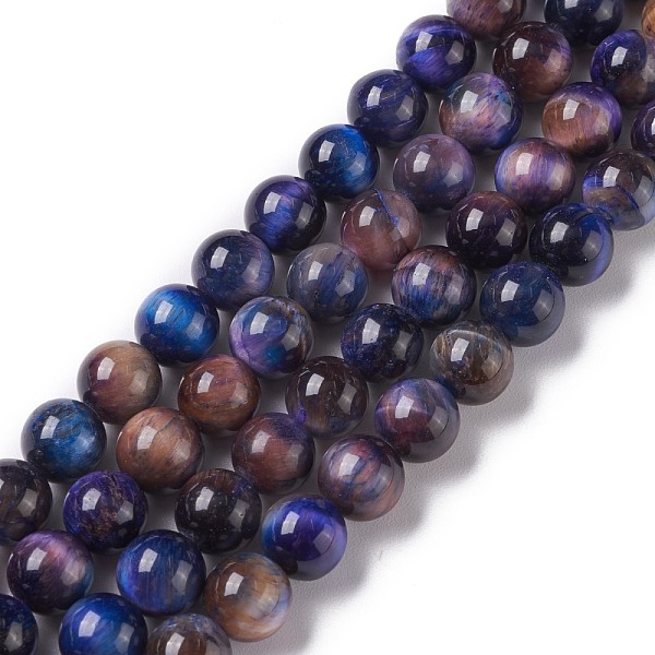 PandaHall Natural Galaxy Tiger Eye Beads Strands, Round, Dyed & Heated, Midnight Blue, 8mm, Hole: 1mm, about 49pcs/strand, 15.75''(40cm)...
PandaHall Natural Galaxy Tiger Eye Beads Strands, Round, Dyed & Heated, Midnight Blue, 8mm, Hole: 1mm, about 49pcs/strand, 15.75''(40cm)...