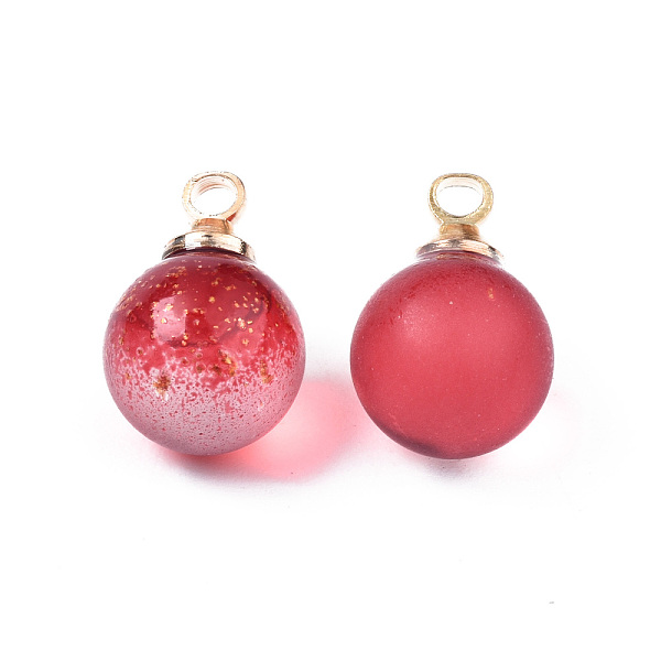 PandaHall Two Tone Transparent Spray Painted Glass Pendants, with Light Gold Plated Brass Loop, Frosted, with Glitter Powder, Round, Crimson..., Pink
PandaHall Two Tone Transparent Spray Painted Glass Pendants, with Light Gold Plated Brass Loop, Frosted, with Glitter Powder, Round, Crimson..., Pink