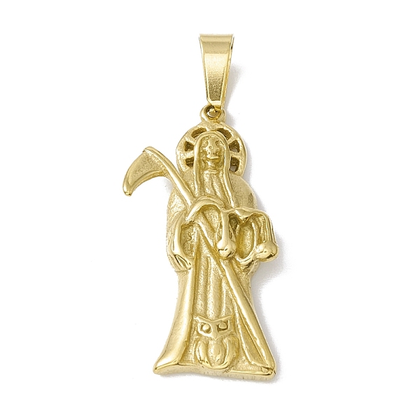 PandaHall Vacuum Plating 304 Stainless Steel Pendants, Death, Golden, 25.5x13x3.5mm, Hole: 6x2.5mm 304 Stainless Steel Human
PandaHall Vacuum Plating 304 Stainless Steel Pendants, Death, Golden, 25.5x13x3.5mm, Hole: 6x2.5mm 304 Stainless Steel Human