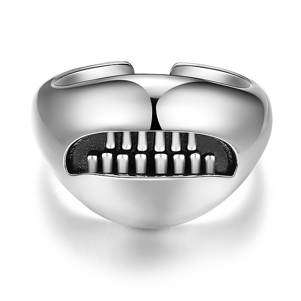 PandaHall SHEGRACE 925 Sterling Silver Finger Rings, Tooth, Antique Silver, Size 6, 17mm Sterling Silver
PandaHall SHEGRACE 925 Sterling Silver Finger Rings, Tooth, Antique Silver, Size 6, 17mm Sterling Silver
