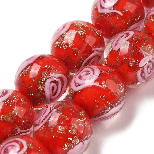 PandaHall Olycraft Handmade Gold Sand Lampwork Beads Strands, Round, Vortex Pattern, Red, 12mm, Hole: 2mm, about 30pcs/box Lampwork Round...
PandaHall Olycraft Handmade Gold Sand Lampwork Beads Strands, Round, Vortex Pattern, Red, 12mm, Hole: 2mm, about 30pcs/box Lampwork Round...