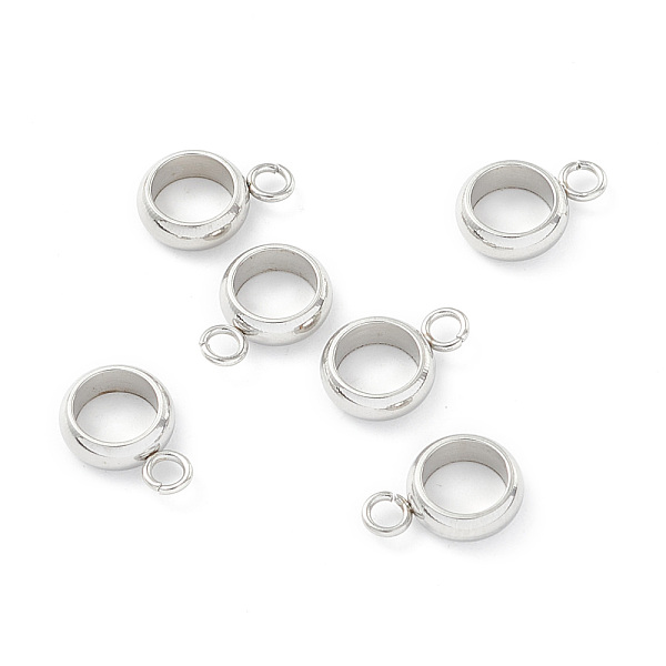 PandaHall 201 Stainless Steel Tube Bails, Loop Bails, Ring Bail Beads, Stainless Steel Color, 10x7x2.5mm, Hole: 1.6mm 201 Stainless Steel...
PandaHall 201 Stainless Steel Tube Bails, Loop Bails, Ring Bail Beads, Stainless Steel Color, 10x7x2.5mm, Hole: 1.6mm 201 Stainless Steel...