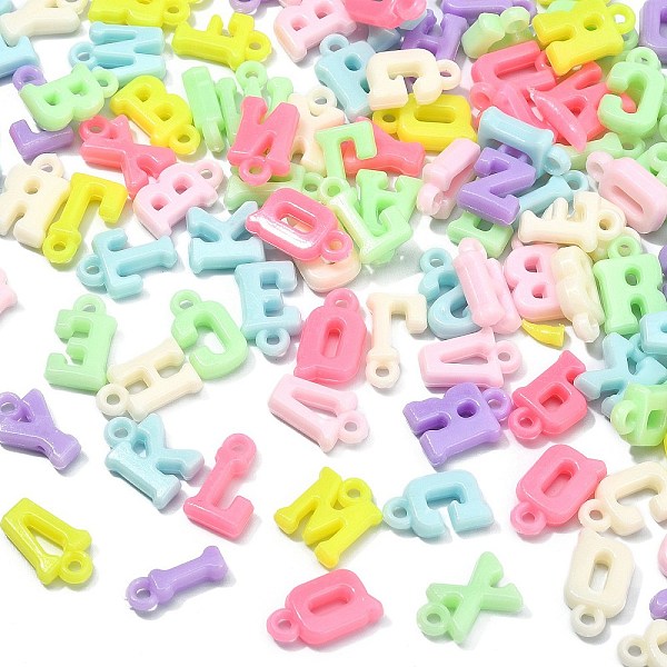 PandaHall Opaque Acrylic Pendants, Mixed Letters, Mixed Color, 13x6x3.5mm, Hole: 2mm Acrylic Letter Multicolor
PandaHall Opaque Acrylic Pendants, Mixed Letters, Mixed Color, 13x6x3.5mm, Hole: 2mm Acrylic Letter Multicolor
