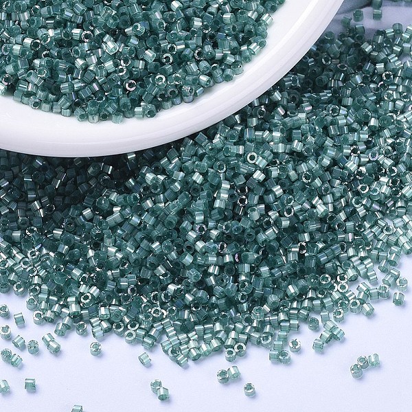 PandaHall MIYUKI Delica Beads, Cylinder, Japanese Seed Beads, 11/0, (DB1870) Silk Inside Dyed Emerald AB, 1.3x1.6mm, Hole: 0.8mm, about..., Cyan
PandaHall MIYUKI Delica Beads, Cylinder, Japanese Seed Beads, 11/0, (DB1870) Silk Inside Dyed Emerald AB, 1.3x1.6mm, Hole: 0.8mm, about..., Cyan