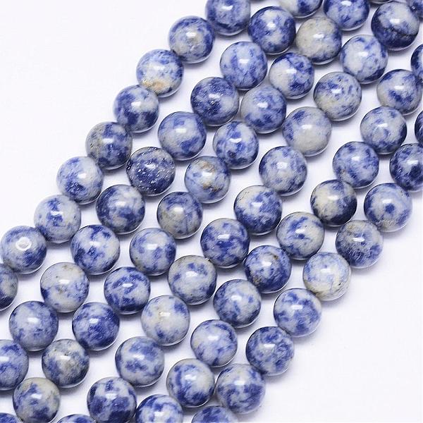 PandaHall Natural Blue Spot Jasper Bead Strands, Round, 8mm, Hole: 1mm, about 50pcs/strand, 15.74 inch Blue Spot Jasper Round Blue
PandaHall Natural Blue Spot Jasper Bead Strands, Round, 8mm, Hole: 1mm, about 50pcs/strand, 15.74 inch Blue Spot Jasper Round Blue