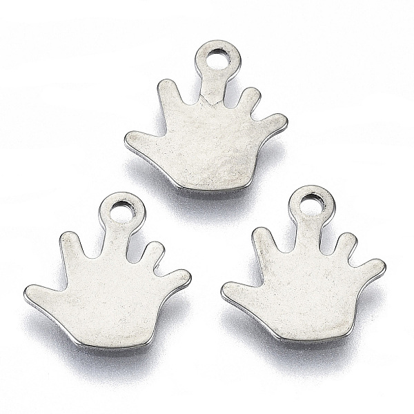 PandaHall 201 Stainless Steel Charms, Laser Cut, Stamping Blank Tag, Palm of the Hand, Stainless Steel Color, 11x11x0.7mm, Hole: 1.4mm 201...
PandaHall 201 Stainless Steel Charms, Laser Cut, Stamping Blank Tag, Palm of the Hand, Stainless Steel Color, 11x11x0.7mm, Hole: 1.4mm 201...
