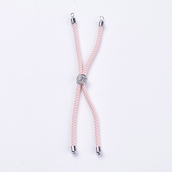 PandaHall Nylon Twisted Cord Bracelet Making, Slider Bracelet Making, with Brass Findings, Cadmium Free & Lead Free, Long-Lasting Plated..., Pink
PandaHall Nylon Twisted Cord Bracelet Making, Slider Bracelet Making, with Brass Findings, Cadmium Free & Lead Free, Long-Lasting Plated..., Pink