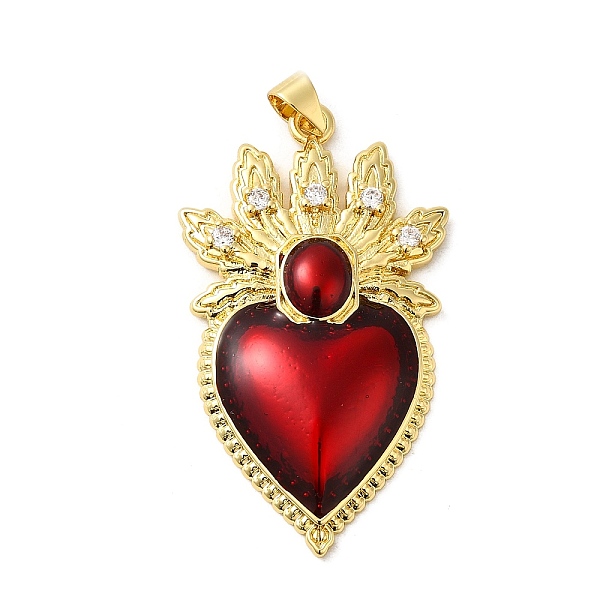PandaHall Rack Plating Brass Micro Pave Cubic Zirconia Pendants, with Epoxy Resin, Cadmium Free & Lead Free, Real 18K Gold Plated..., Red
PandaHall Rack Plating Brass Micro Pave Cubic Zirconia Pendants, with Epoxy Resin, Cadmium Free & Lead Free, Real 18K Gold Plated..., Red