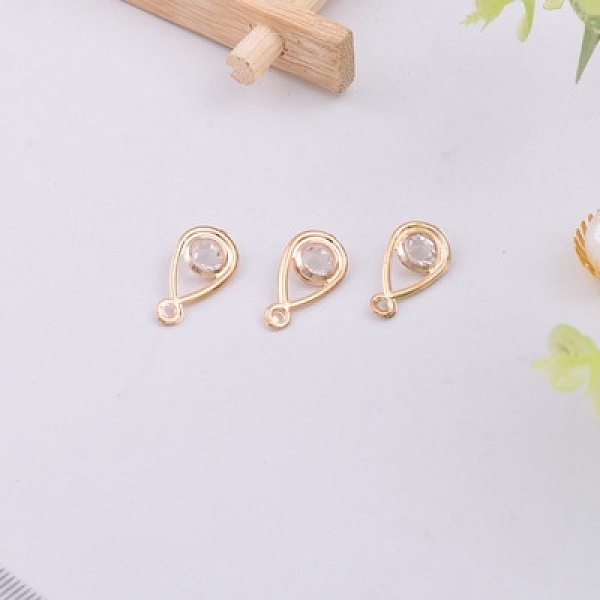 PandaHall Alloy Rhinestone Pendants, Teardrop, Crystal, Light Gold, 18x9mm Alloy+Rhinestone Teardrop Clear
PandaHall Alloy Rhinestone Pendants, Teardrop, Crystal, Light Gold, 18x9mm Alloy+Rhinestone Teardrop Clear