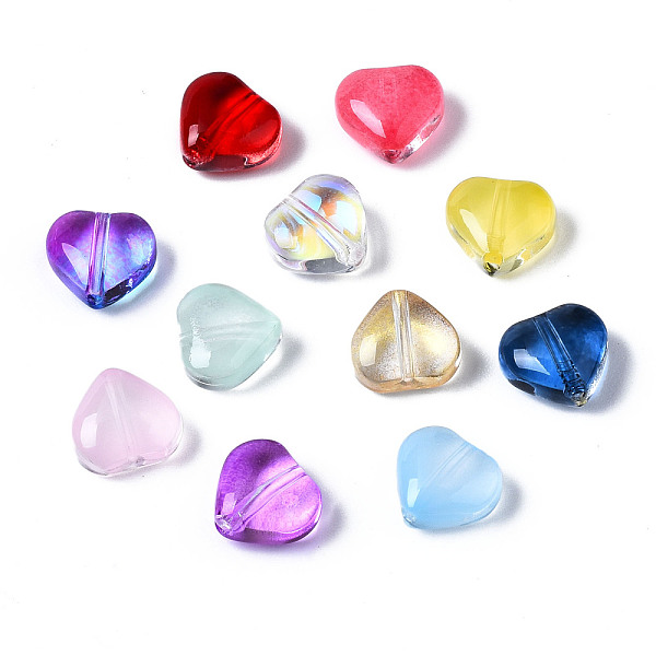 PandaHall Transparent Glass Beads, Heart, Mixed Color, 7.5x8x4.5mm, Hole: 0.9mm Glass Heart Multicolor
PandaHall Transparent Glass Beads, Heart, Mixed Color, 7.5x8x4.5mm, Hole: 0.9mm Glass Heart Multicolor