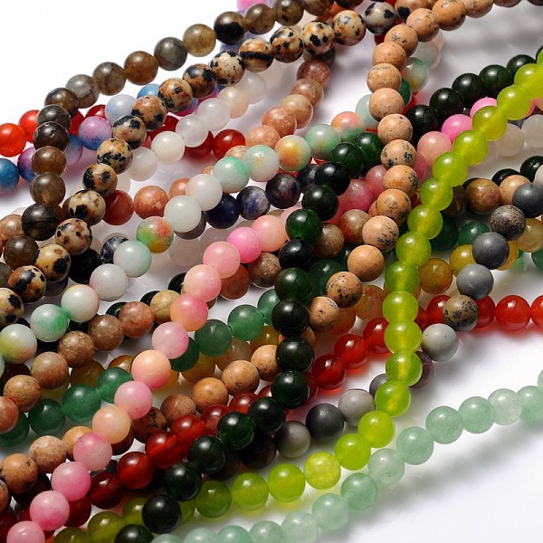 PandaHall Dyed Natural White Jade Beads Strands, Round, Mixed Color, about 6mm in diameter, hole: 0.8mm, about 65pcs/strand, 15.5 inch White..., Multicolor
PandaHall Dyed Natural White Jade Beads Strands, Round, Mixed Color, about 6mm in diameter, hole: 0.8mm, about 65pcs/strand, 15.5 inch White..., Multicolor