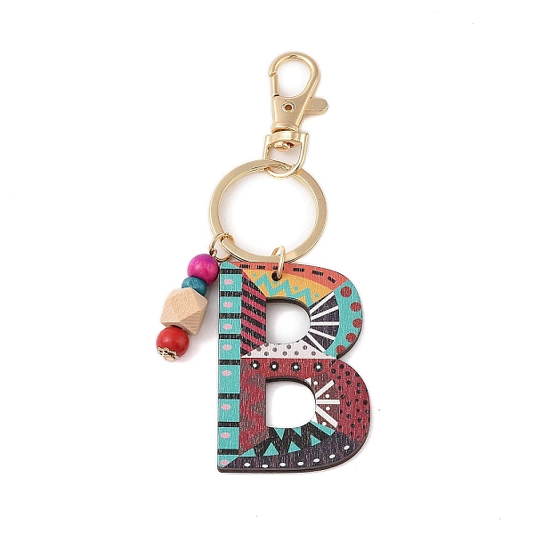 PandaHall Wood Keychain, with Dye & Iron Key Ring, Letter B, 11.6~12.1cm Wood Letter B
PandaHall Wood Keychain, with Dye & Iron Key Ring, Letter B, 11.6~12.1cm Wood Letter B