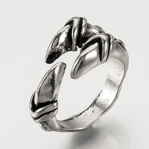 PandaHall Adjustable Alloy Cuff Finger Rings, Wide Band Rings, Antique Silver, 18.5mm Alloy
PandaHall Adjustable Alloy Cuff Finger Rings, Wide Band Rings, Antique Silver, 18.5mm Alloy