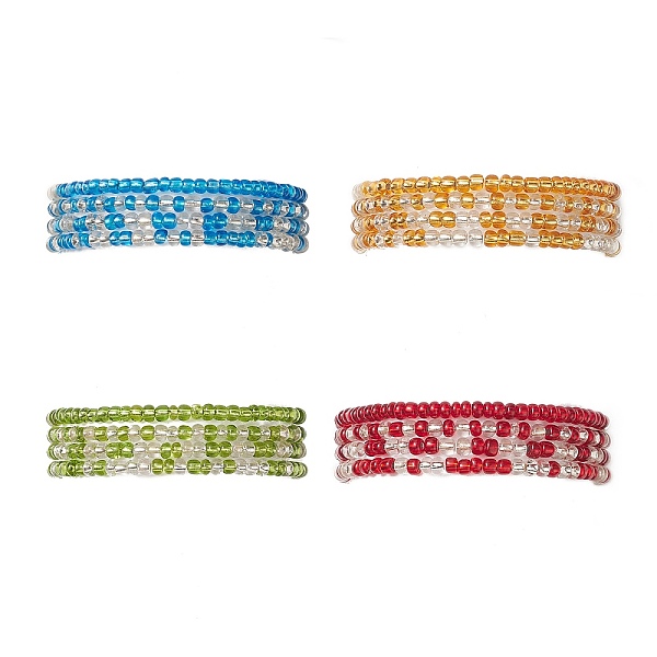 PandaHall Glass Seed Beads Beaded Bracelets Sets, Two Tone Stretch Bracelets for Woman, Mixed Color, Inner Diameter: 2-1/8 inch(5.3cm)..., Multicolor
PandaHall Glass Seed Beads Beaded Bracelets Sets, Two Tone Stretch Bracelets for Woman, Mixed Color, Inner Diameter: 2-1/8 inch(5.3cm)..., Multicolor